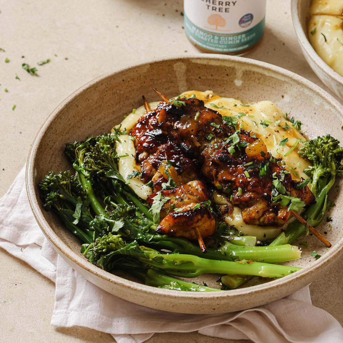 The Best Chicken Skewers - Mango & Ginger Chutney Recipe