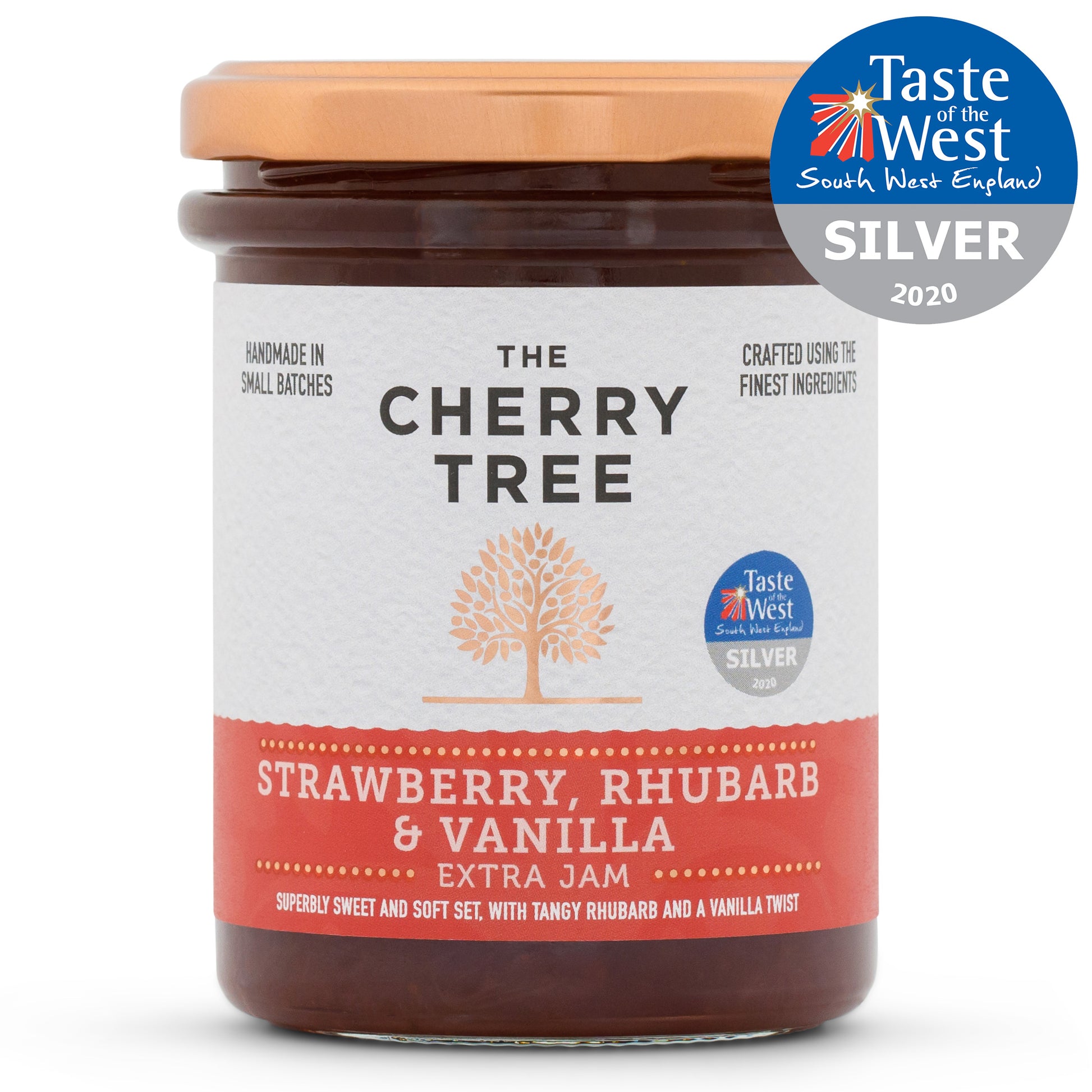 Strawberry, Rhubarb & Vanilla Jam - The Cherry Tree