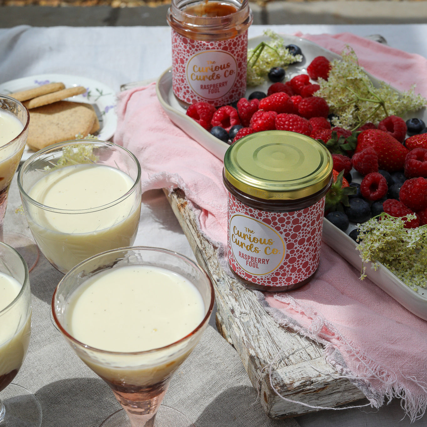 Raspberry Fool Curd