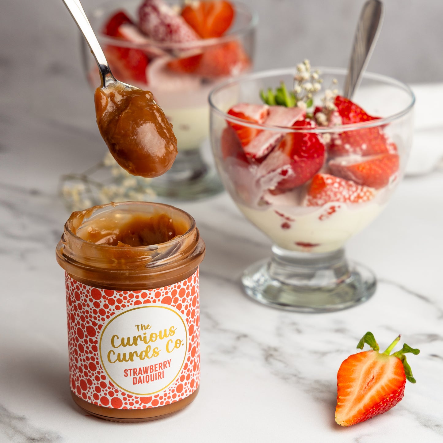 Strawberry Daiquiri Curd