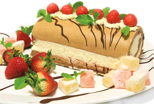 Chocolate Cream Roulade with Turkish Delight Curd Recipe