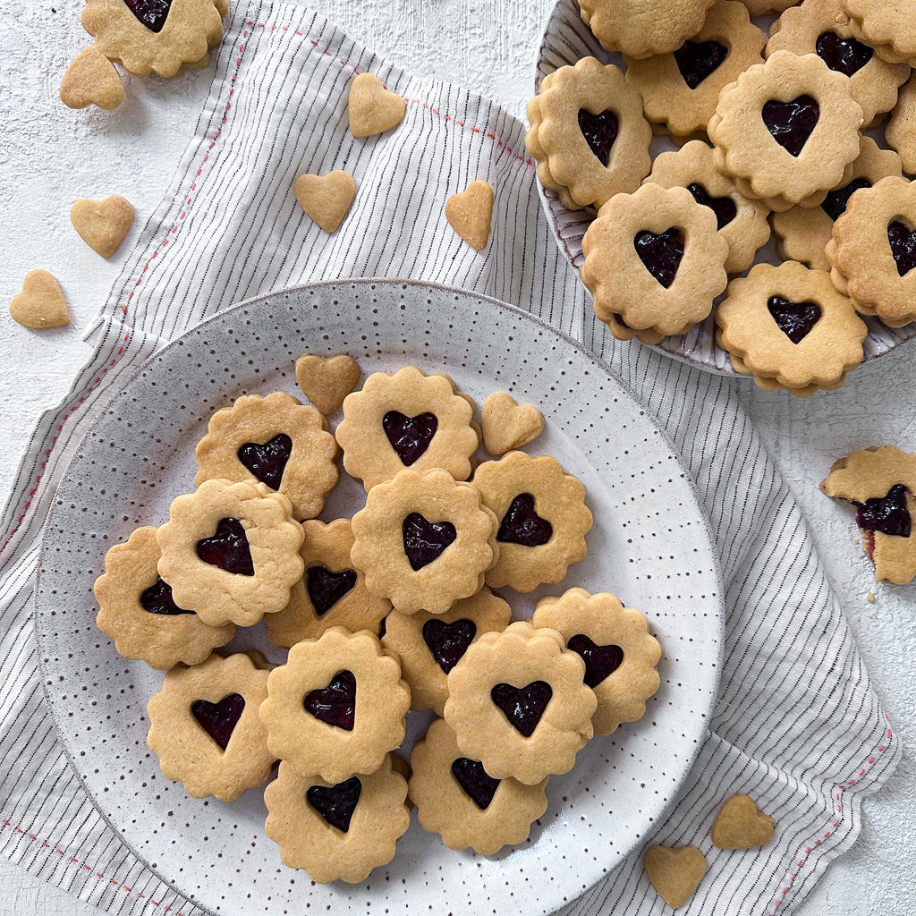 Valentine’s Biscuits with Cherry Amaretto Jam Recipe