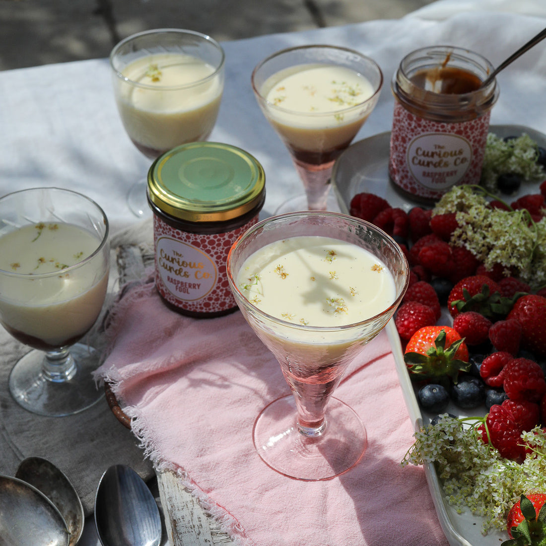 Raspberry Fool Panna Cotta Pots Recipe