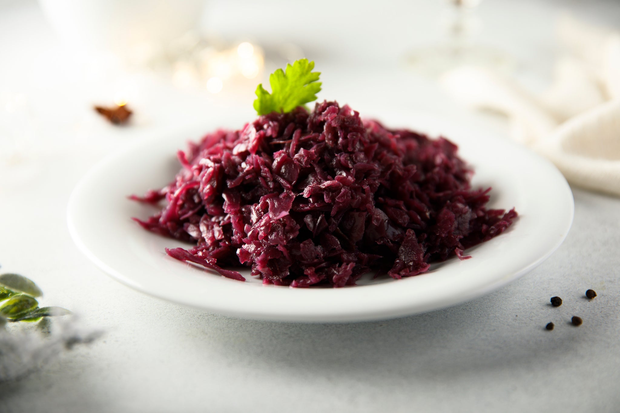 Braised Red Cabbage with Apple, Honey and Cider Sauce Recipe