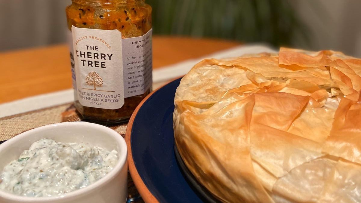 Vegan Indian Sweet Potato, Chickpea and Spinach Pie Recipe